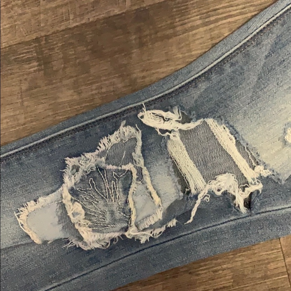 Express patchwork/distressed jeans - Picture 3 of 7